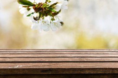 Boş eski tahta masa arkaplanı