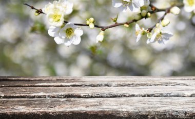 Boş eski tahta masa arkaplanı