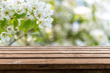 Boş eski tahta masa arkaplanı