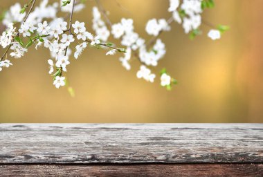 Boş eski tahta masa arkaplanı