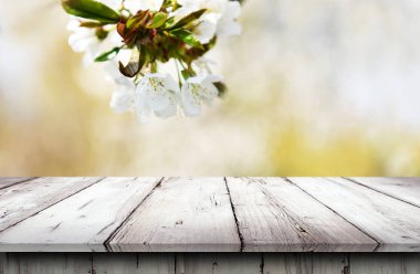 Boş eski tahta masa arkaplanı