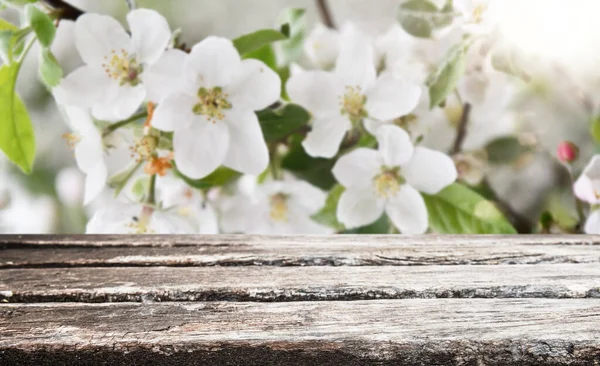 Empty Old Wooden Table Background — Stock Photo, Image