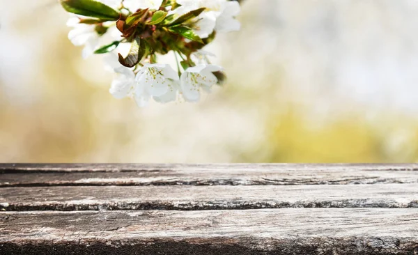 Empty Old Wooden Table Background — Stock Photo, Image