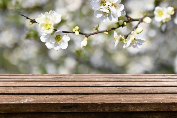 Empty Old Wooden Table Background — Stock Photo, Image