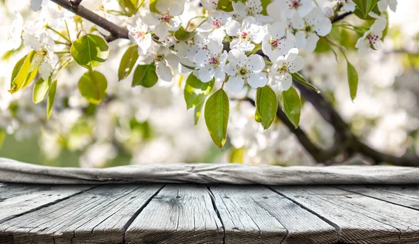 Empty Old Wooden Table Background — Stock Photo, Image