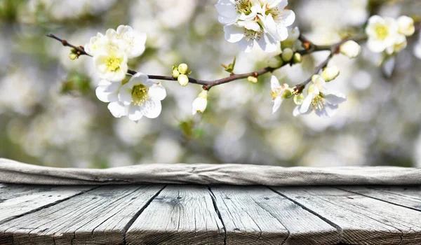 Empty Old Wooden Table Background — Stock Photo, Image