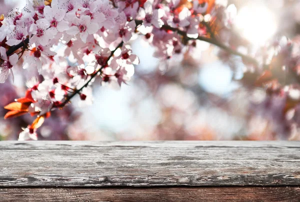 Empty Old Wooden Table Background — Stock Photo, Image