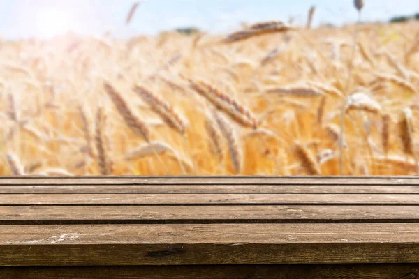 Lege Oude Houten Tafel Achtergrond — Stockfoto