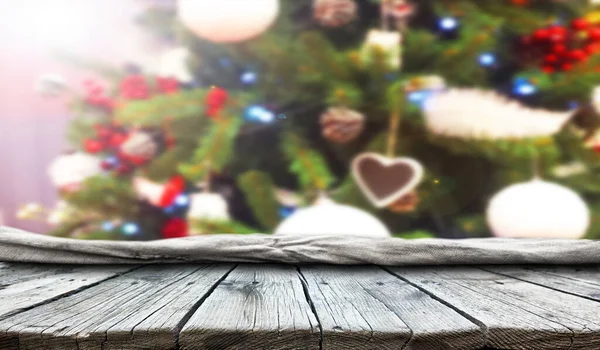 Empty Old Wooden Table Background — Stock Photo, Image