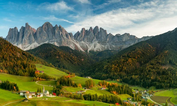Beau Paysage Panoramique Dolomites Italiennes Santa Maddalena — Photo