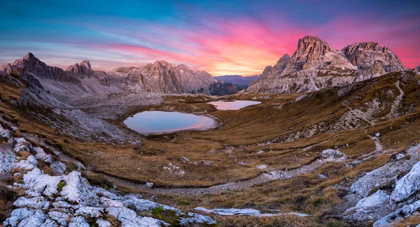 Beautiful Landscape Mountains Sunset Panorama — Stock Photo, Image