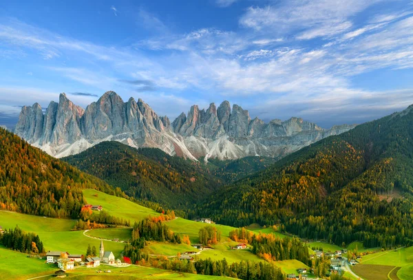 意大利白云石美丽的风景 圣玛达莲娜 — 图库照片