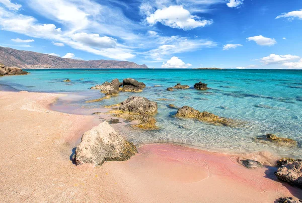 Famous Elafonisi Beach Greece Island Crete — Stock Photo, Image