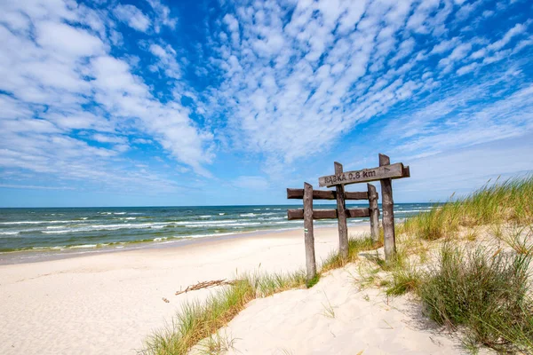 Prachtig Zomers Landschap Van Zeekust Duinen — Stockfoto