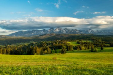 Tatra dağlarının güzel yaz manzarası