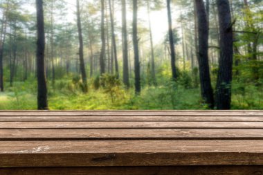 Boş eski tahta masa arkaplanı 