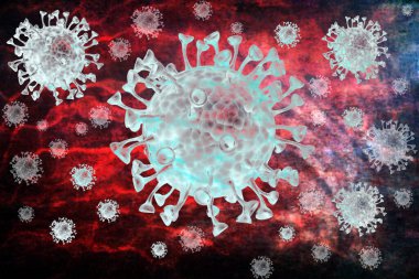 Coronavirus geçmişi - covid-19 hastalık konsepti