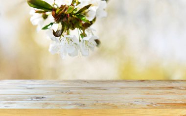 Boş eski tahta masa arkaplanı