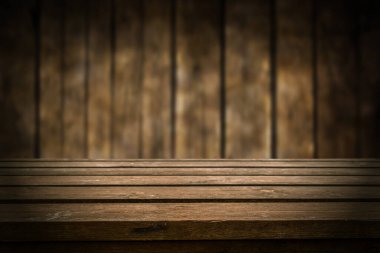 Boş eski tahta masa arkaplanı