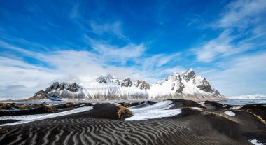 İzlanda 'nın ünlü Stokçuluk plajı 
