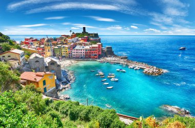 Vernazza - İtalya 'nın Cinque Terre kentindeki beş şehirden biri