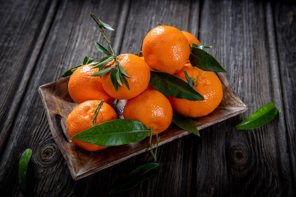 Bando Tangerinas Recém Colhidas — Fotografia de Stock