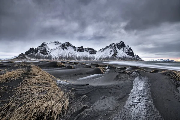 Słynna Plaża Stokksness Islandii — Zdjęcie stockowe