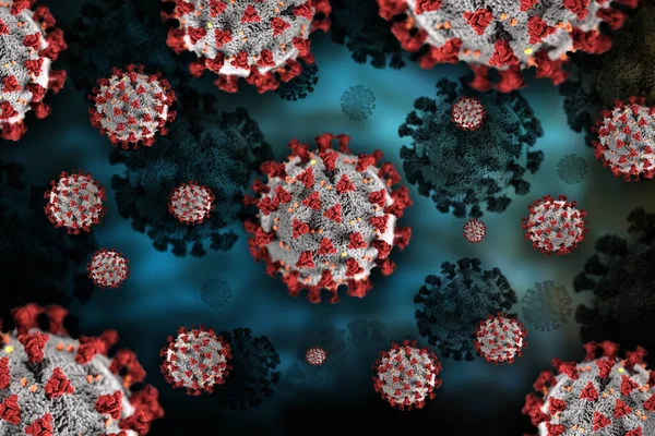 Fondo Abstracción Coronavirus Covid — Foto de Stock