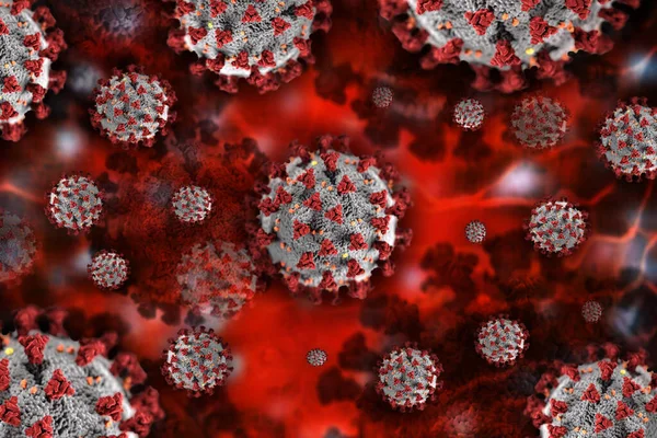 Fondo Abstracción Coronavirus Covid — Foto de Stock