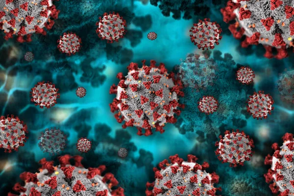 Coronavirus / covid-19 soyutlama arkaplanı