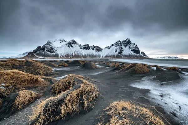 Famosa Spiaggia Stokksness Islanda — Foto Stock