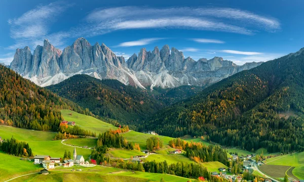 Hermoso Paisaje Dolomitas Italianas Santa Maddalena —  Fotos de Stock