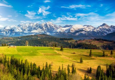 Polonya 'daki Tatra dağlarına bak