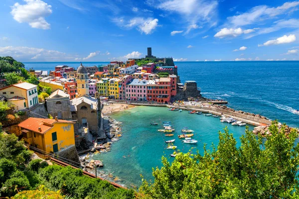 Berömd Stad Vernazza Italien — Stockfoto