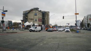 Meşgul Kavşağı Berlin, Almanya - 28 Ocak 2019