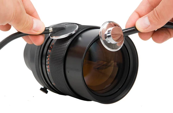 写真機材のサービス 写真レンズの修理 — ストック写真