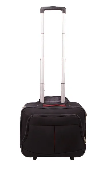 Suitcase Isolated White Background Black Suitcase Isolated White — Stock Photo, Image