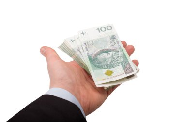 Para el Lehçe. Lehçe banknot elinde aralığı. 100 Pln