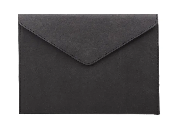 Black Vintage Envelope isolated. Cover envelope isolated letter mail message white write.