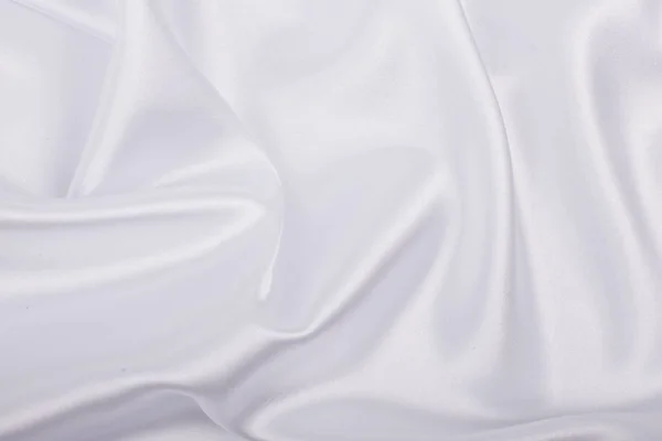 Белая Атласная Ткань Качестве Фона Абстрактная Роскошная Ткань Жидкие Волны — стоковое фото