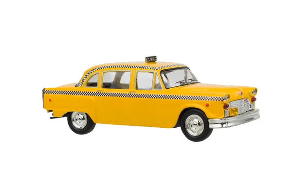 Táxi Nova Iorque Yellow Isoalted Brinquedo Táxi Nova York — Fotografia de Stock