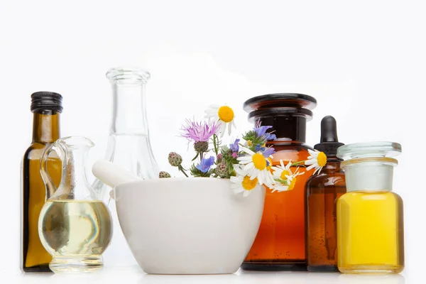 Rimedi naturali, aromaterapia - terapia bach . — Foto Stock