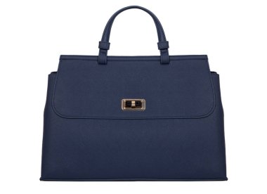 Kadın çantası beyaz üzerine izole edilmiş..