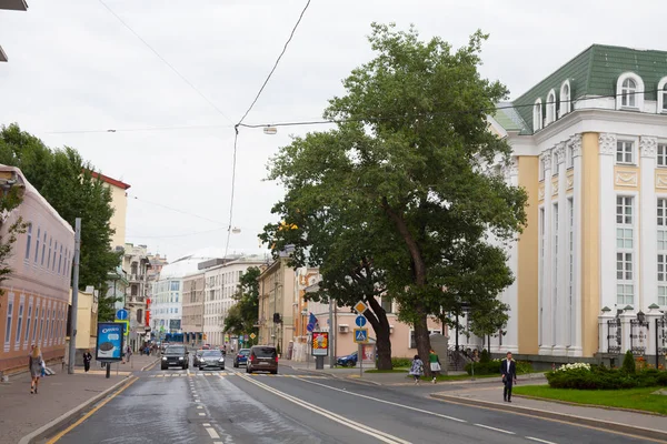 モスクワ ロシア連邦 2018 ガリーナ ヴィシネフスカヤ オペラ歌うセンターと Ostozhenka モスクワの中心部に位置する Ostozhenka — ストック写真