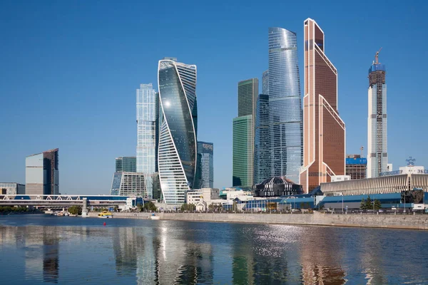 Mosca Russia Luglio 2018 Mosca International Business Centre Mibc Argine — Foto Stock