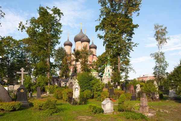 Moscow Russia August 2018 Necropolis Mother God Cathedral Donskoy Monastery — Stock Photo, Image