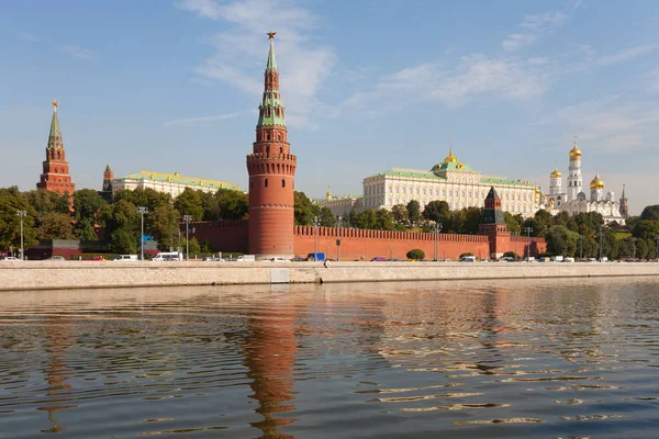 Mosca Russia Agosto 2018 Cremlino Mosca Sull Argine Del Fiume — Foto Stock