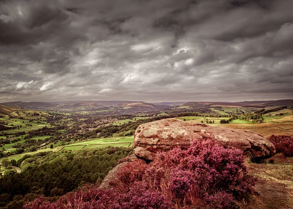 Blick Vom Surprise View Hathersage Peak District Großbritannien — Stockfoto