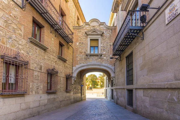 Narrow Street Named Calle Madrid Old Centre Madrid Built Reign — Stock Photo, Image