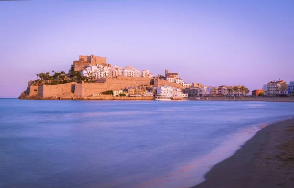 Cidade Velha Mar Castelo Peniscola Localizado Costa Del Azahar Província — Fotografia de Stock